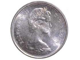 カナダ建国100周年記念25セント銀貨|カナダ|コレクターズショップ