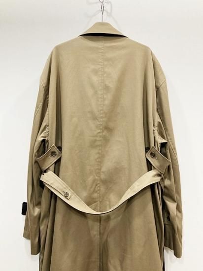 stein（シュタイン）2022AW 22AW OVERSIZED DOUBLE LAPELLED TRENCH