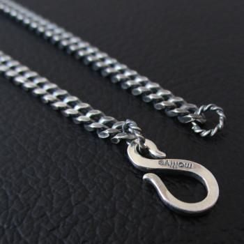 mollive/モリーヴ シルバー チェーン ネックレス -Type2 (イブシ)