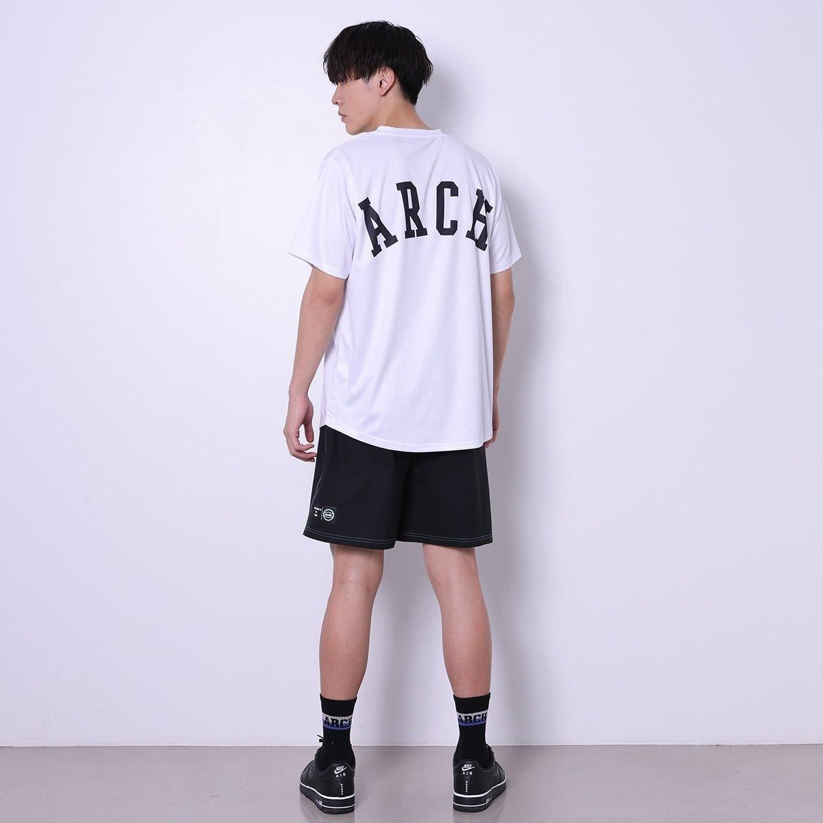 college BB tee [DRY]【white】 - Arch ☆ アーチ [バスケットボール