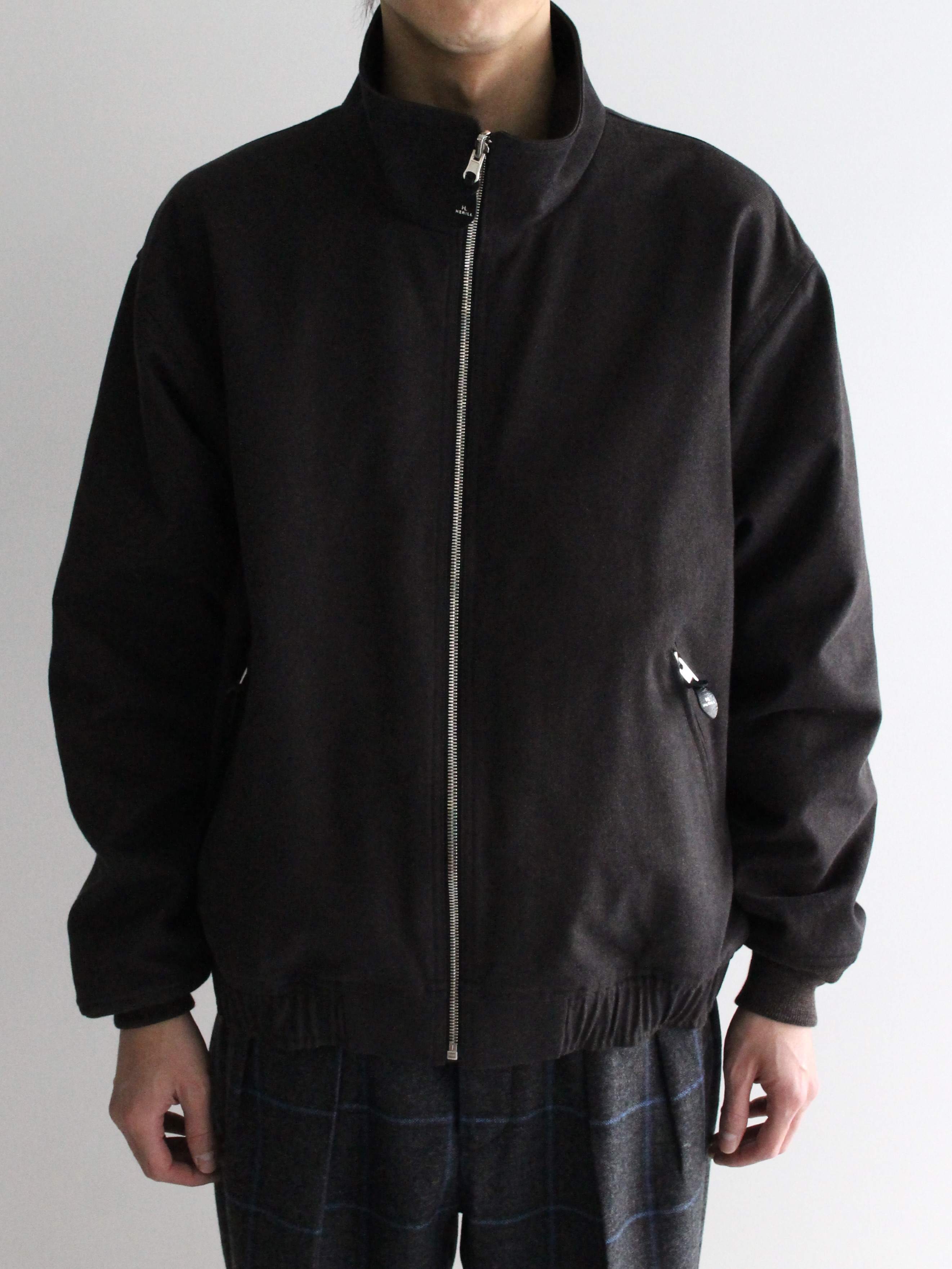 HERILL Cottontwill Weekend Jacket - BLACKBROWN - PURAS
