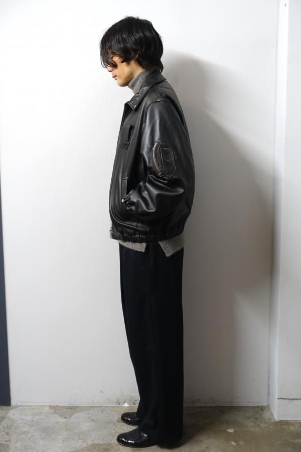 ssstein(シュタイン)/SHEEP LEATHER FLIGHT JACKET/DARK BROWN
