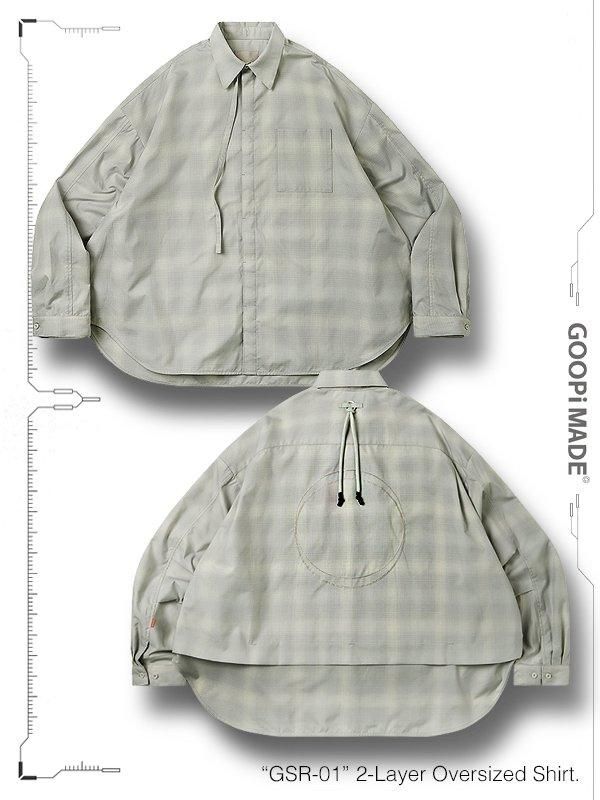 GOOPiMADE - グーピーメイド - “GSR-01” 2-Layer Oversized Shirt
