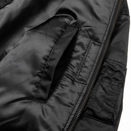 CALEE Allover star pattern MA-1 type flight jacket - FLOATER