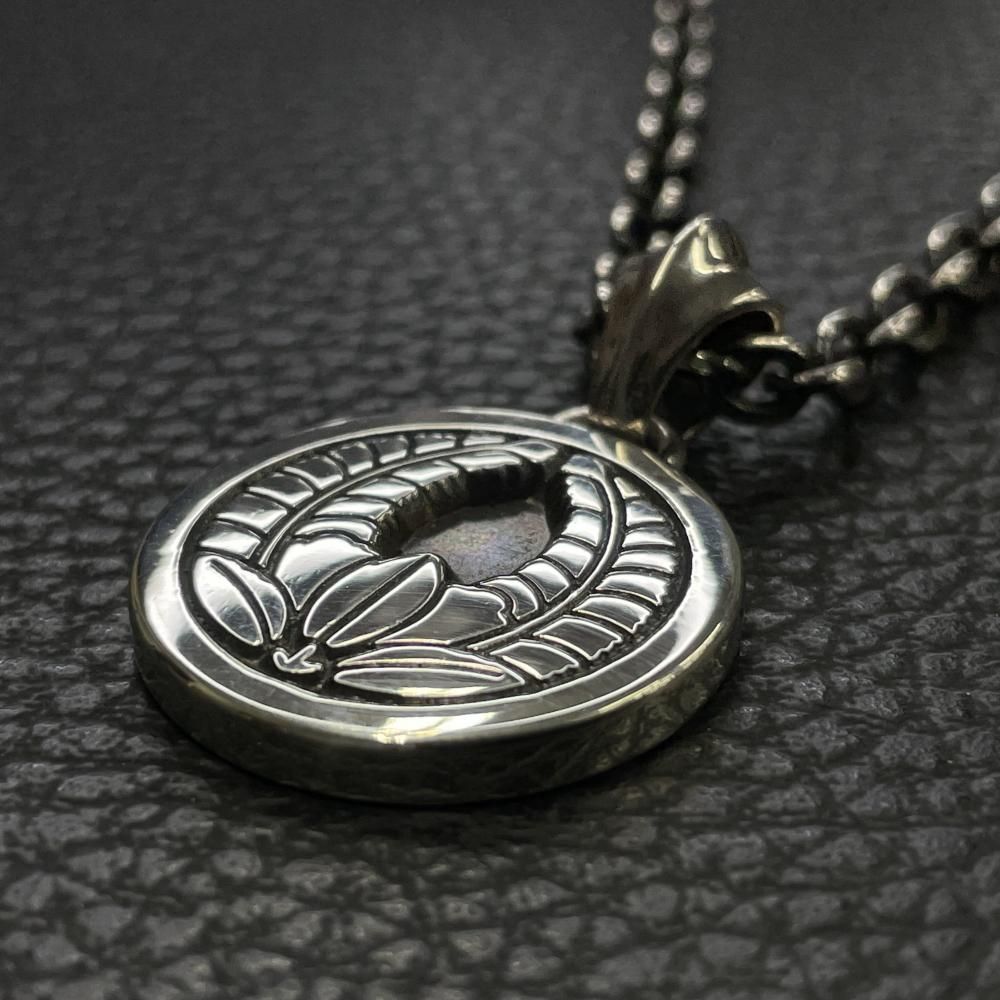 丸に上り藤家紋ネックレス | オーダーメイド - 工房史 プレゼント向け