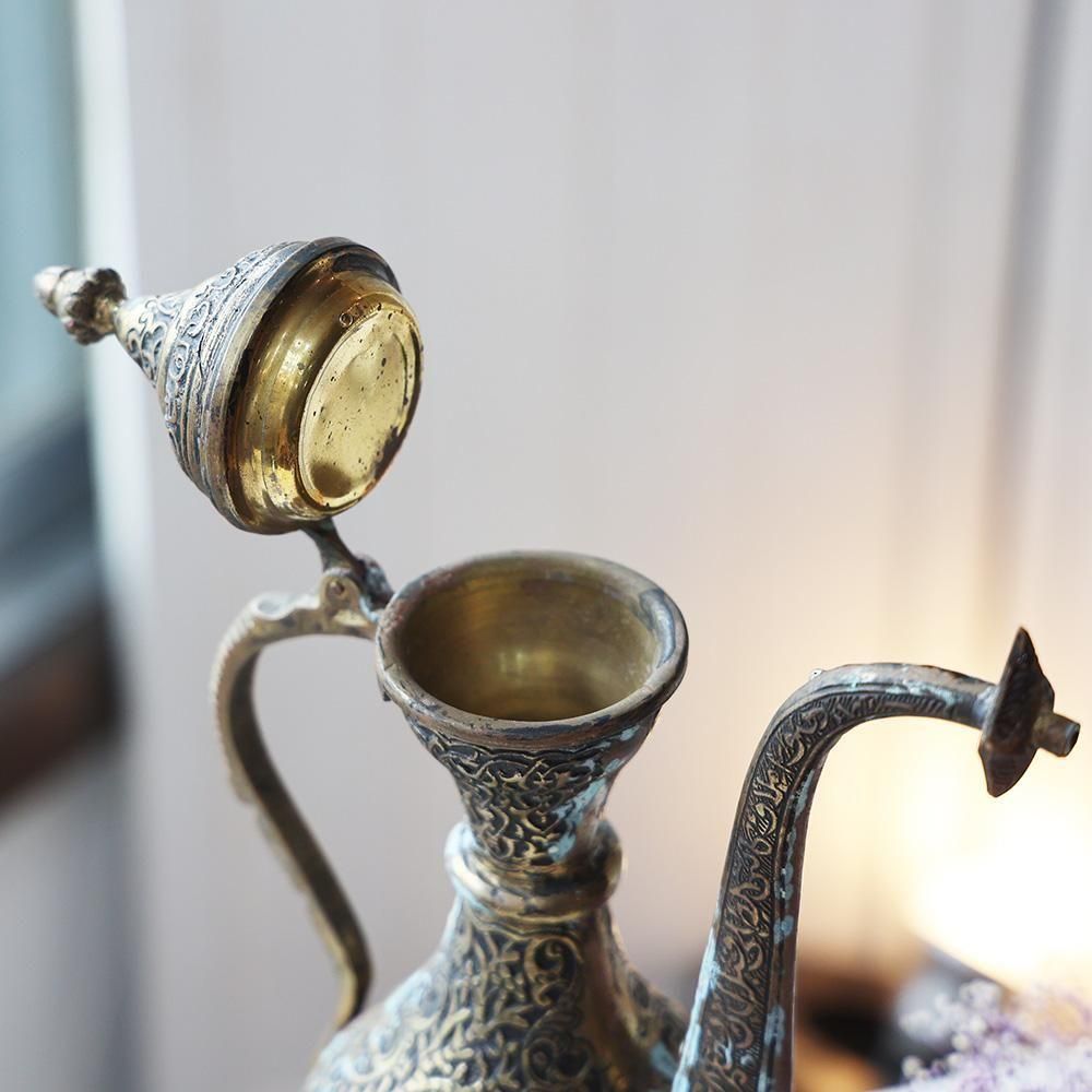 装飾付きの古びた中東製水差し - 海福雑貨通販部