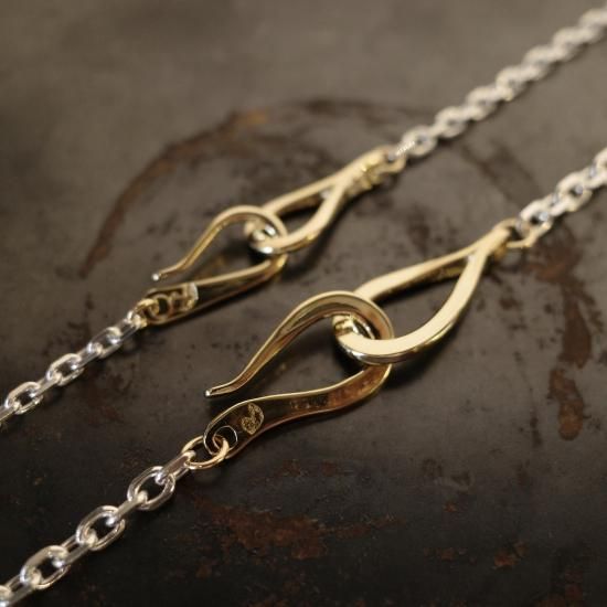 LARRY SMITH】 INFINITY HOOK CABLE CHAIN 60cm (18K GOLD HOOK