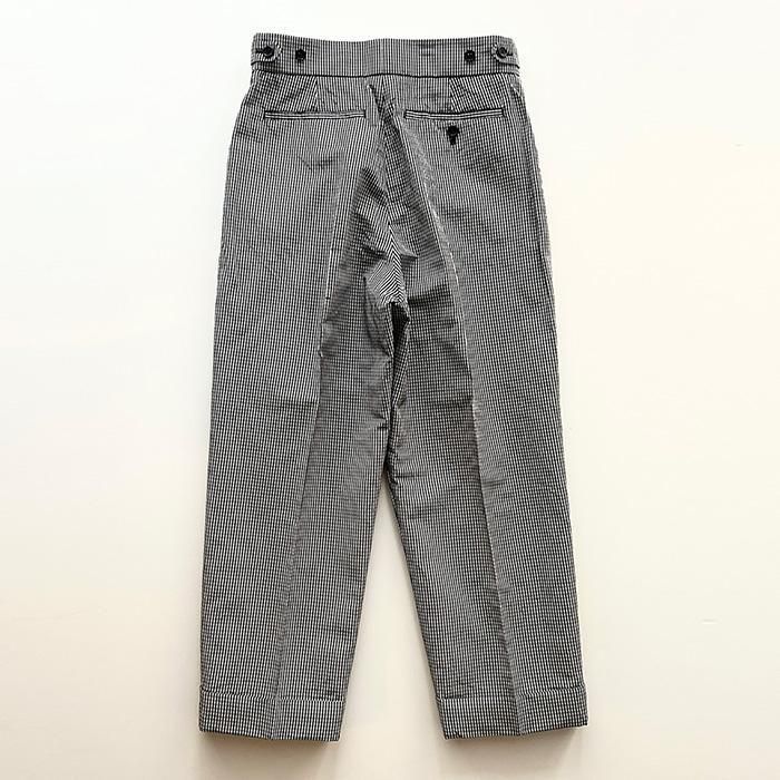 MARGARET HOWELL | WOMEN | COTTON LINEN GINGHAM | BLACK- Stripe-inc