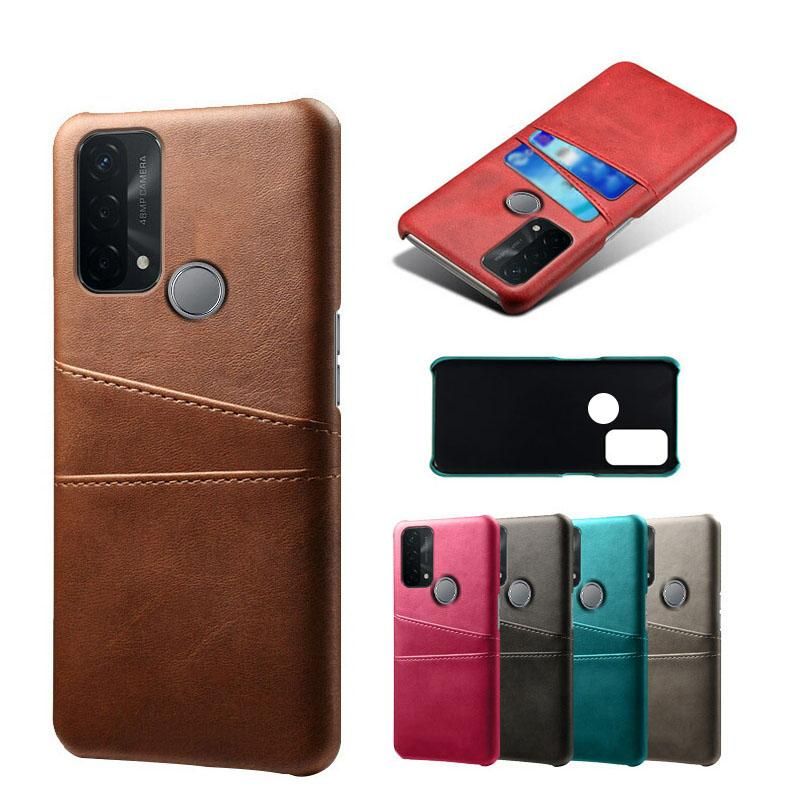 OPPO Reno5 A ハードケース カバー PU レザー オッポ リノ5 A シンプル