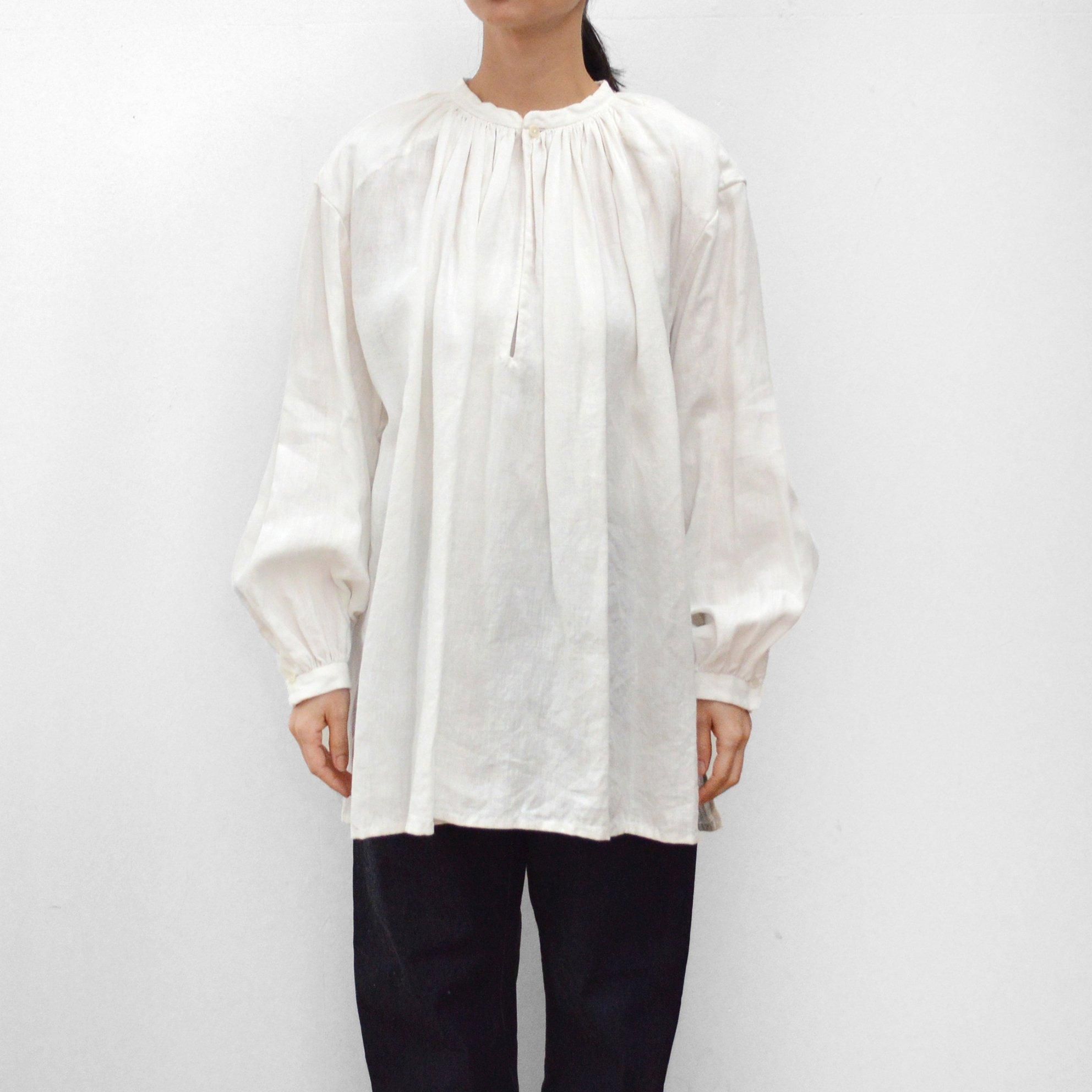 YAECA / ギャザーブラウスロング【MODEL N°44106/44107】 - くるみの木