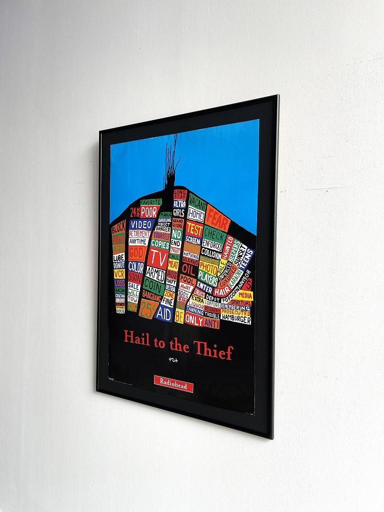 2003's Radiohead ”Hail to the Thief” 額入りポスター - アンティーク