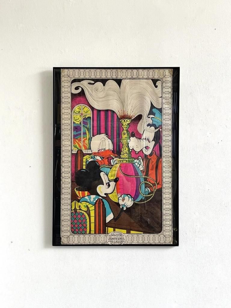 1970's ”AINT GONNA WORK ON DIZZY'S FARM NO MORE” 額入り ブラック