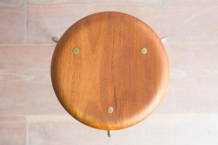 Arne Jacobsen model.3170 ドットスツール チーク | 北欧家具 haluta