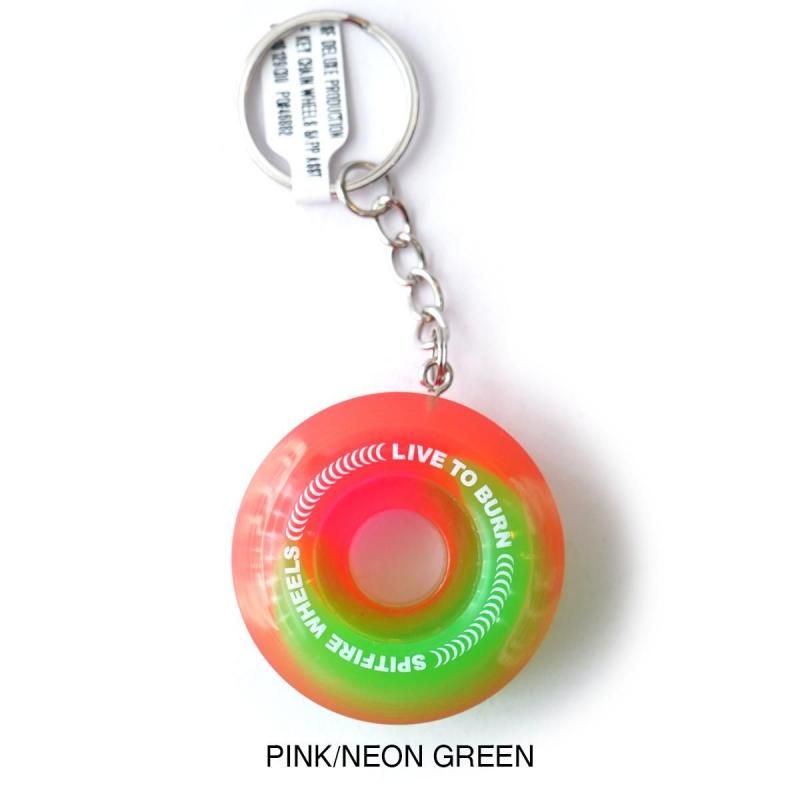 SPITFIREウィールキーチェーン|ピンク・ネオングリーン - HORRIBLE'S