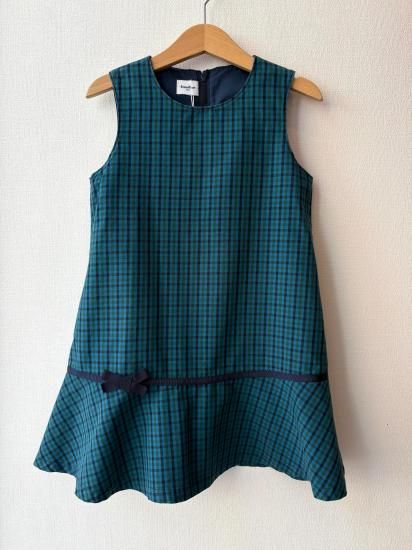 familiar ファミリア ブルー ペプラムデザイン ファミリアチェック