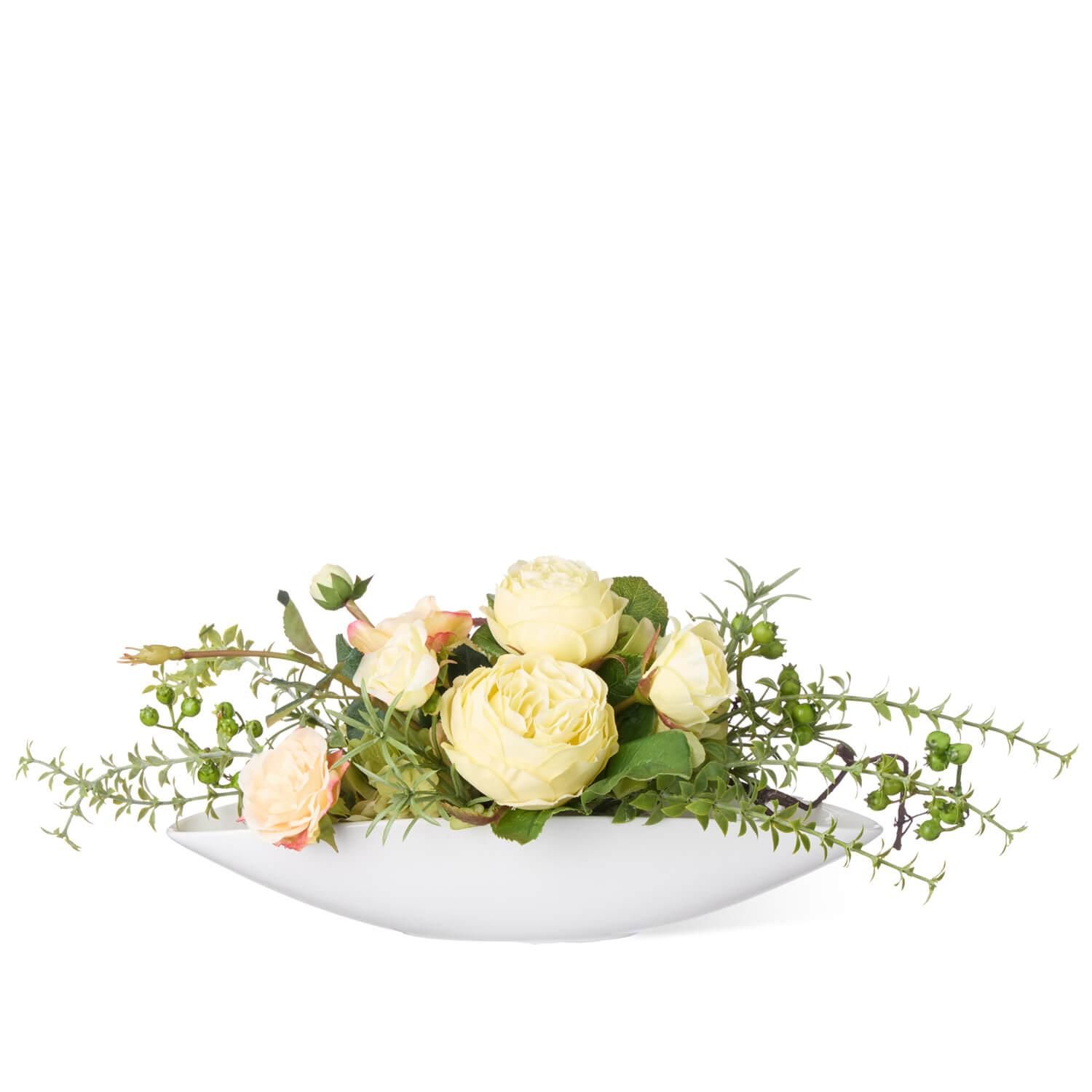 ローズ ヴェッセル ラベンダー フラワーアレンジメント | 造花専門店プリマ