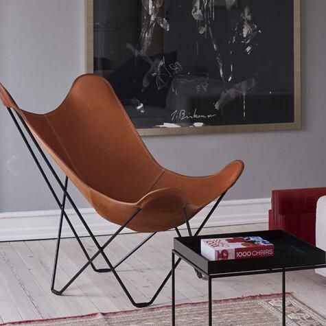 cuero】BKF BUTTERFLY CHAIR MARIPOSA BROWN LEATHER | バタフライ