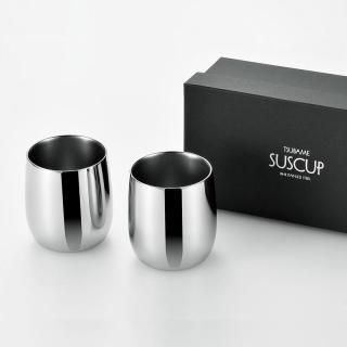 SUSCUP＞サス2重ロックカップ250ml 2客セット貼箱入り | 日本製