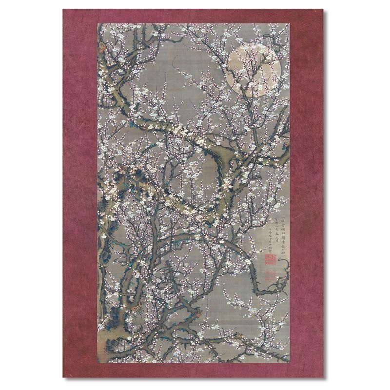 梅花皓月図 | 伊藤若冲の傑作 - ROSSO GRAFICO