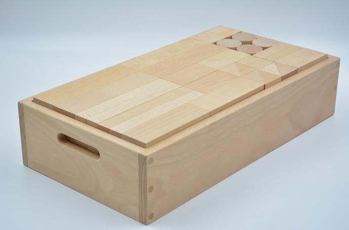 40mm基尺】40-27 三角形や長い積み木などがたくさん入ったセット