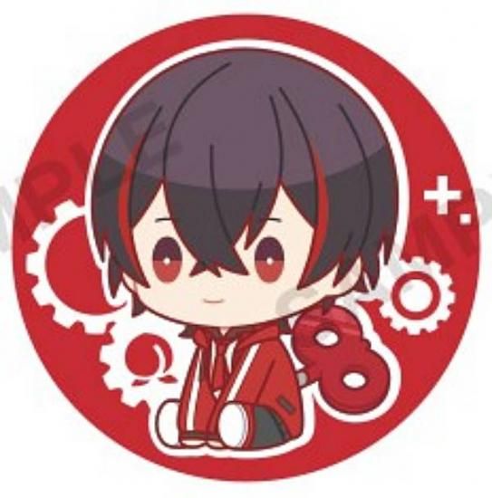 ゆあんくん】カラフルピーチ ぺたっとねじまき 刺繍缶バッジ - トレカ