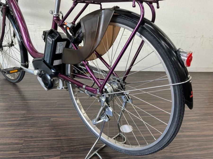 電動自転車 ヤマハ PAS Natura 26インチ パープル 8.7ah 2014年頃 前後