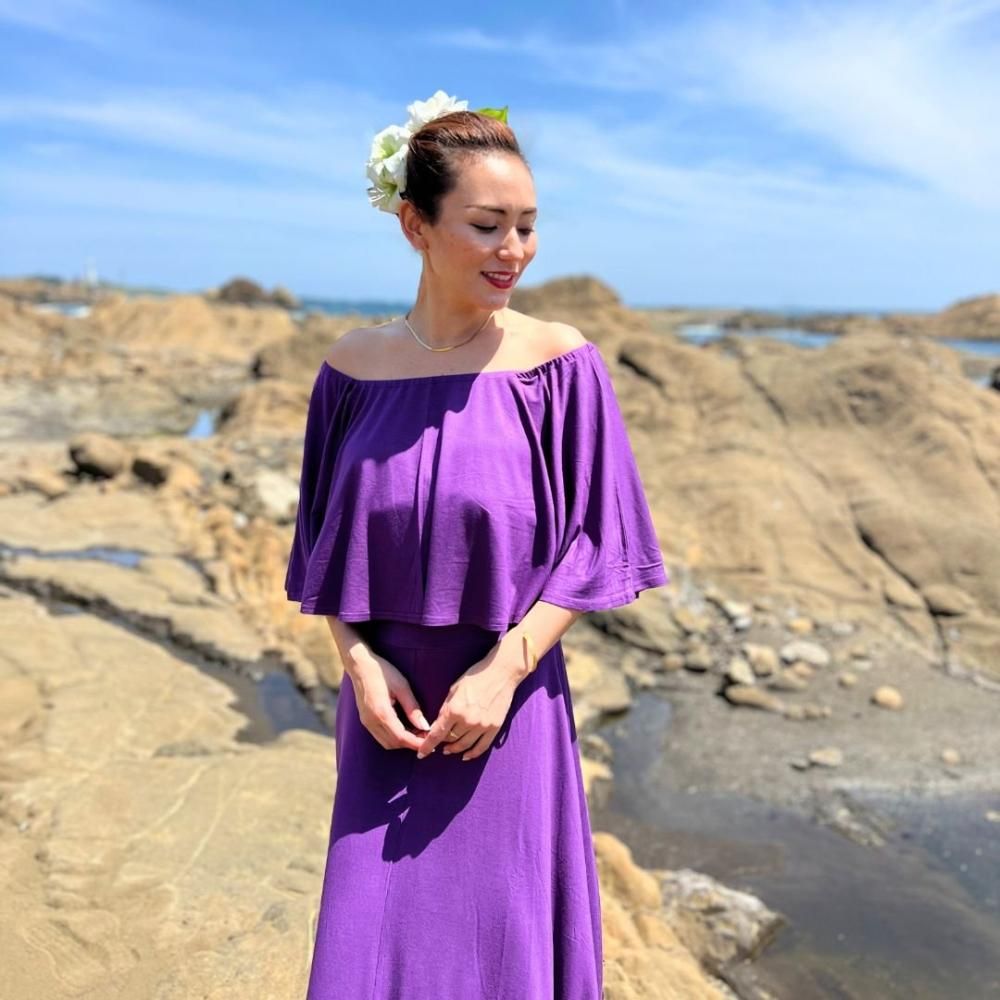 STRETCH DRESS | ケープ付きストレッチ4WAYカラードレス - ALOHA IS