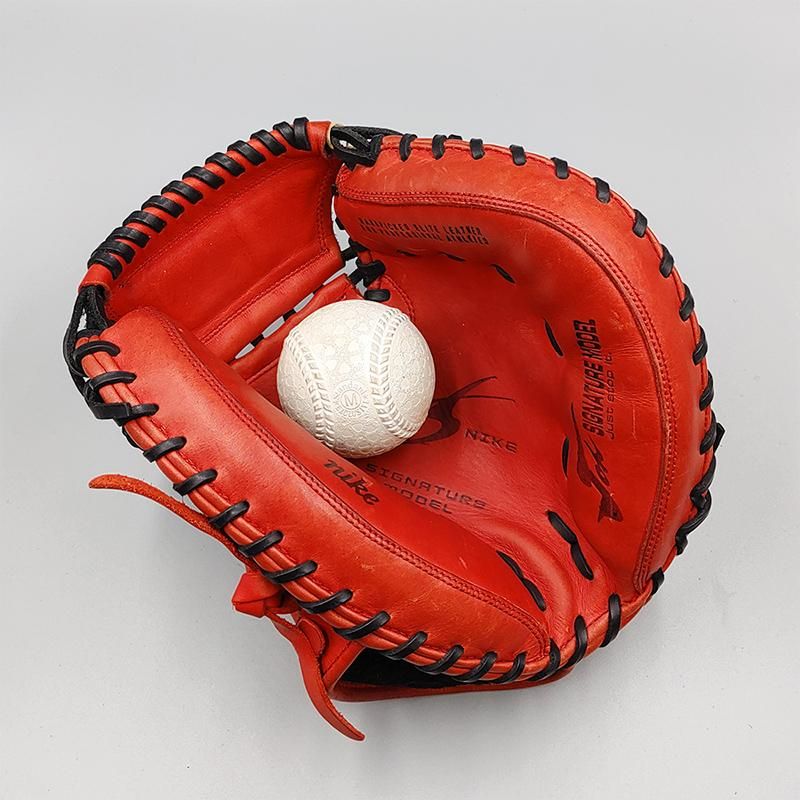 クリーニング済み 】 ナイキ 軟式用 キャッチャーミット 型付け済み