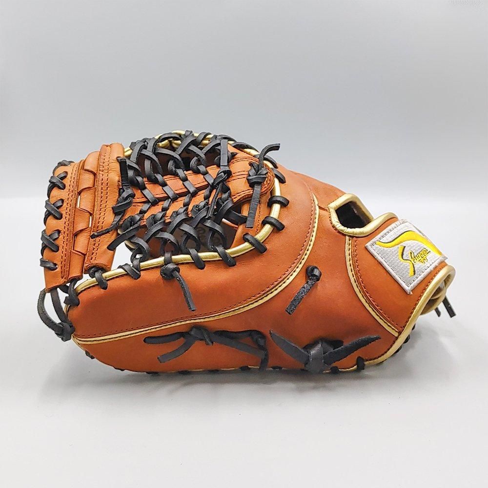 クリーニング済み 】 スラッガー 軟式用 ファーストミット 型付け済み