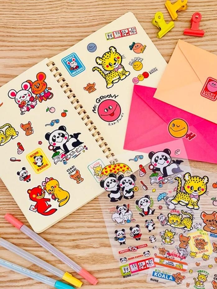 全10種類 内藤ルネ アクセサリーシール シリーズ / ステッカー シール