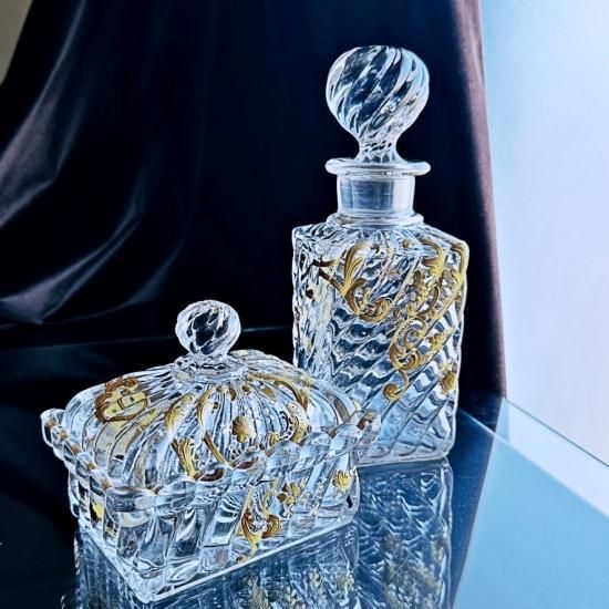 金彩オールドバカラ ルイ15世様式の大きなデキャンタ#19【19世紀後半