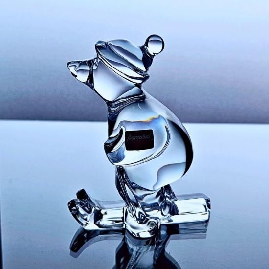 輝くオールドバカラ くまのクリスタルオブジェ【1936年以降