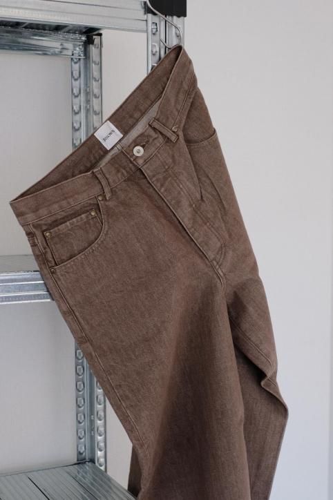 BISOWN/ビソウン】【25FW】BISOWN WIDE DENIM BROWN BLEACH