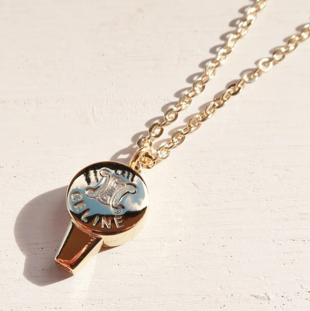 CELINE（ヴィンテージ セリーヌ）ロゴ＆マカダム ホイッスル デザイン