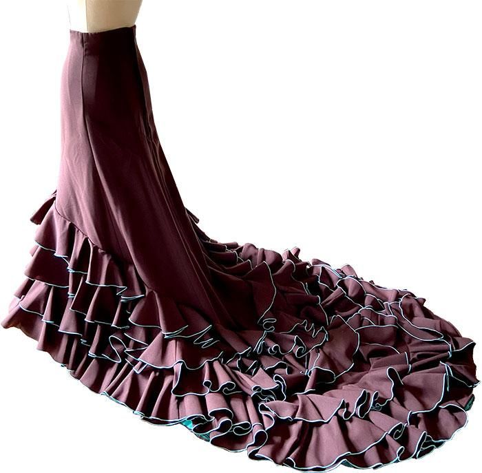 オーダー バタ・デ・コーラ ファルダ (ボランテ前4段:後6段) 送料無料