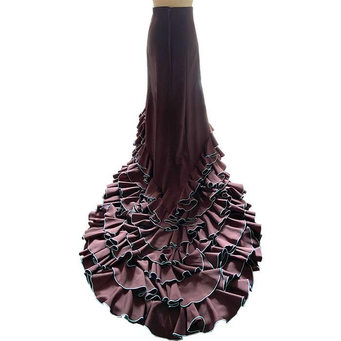 オーダー バタ・デ・コーラ ファルダ (ボランテ前4段:後6段) 送料無料