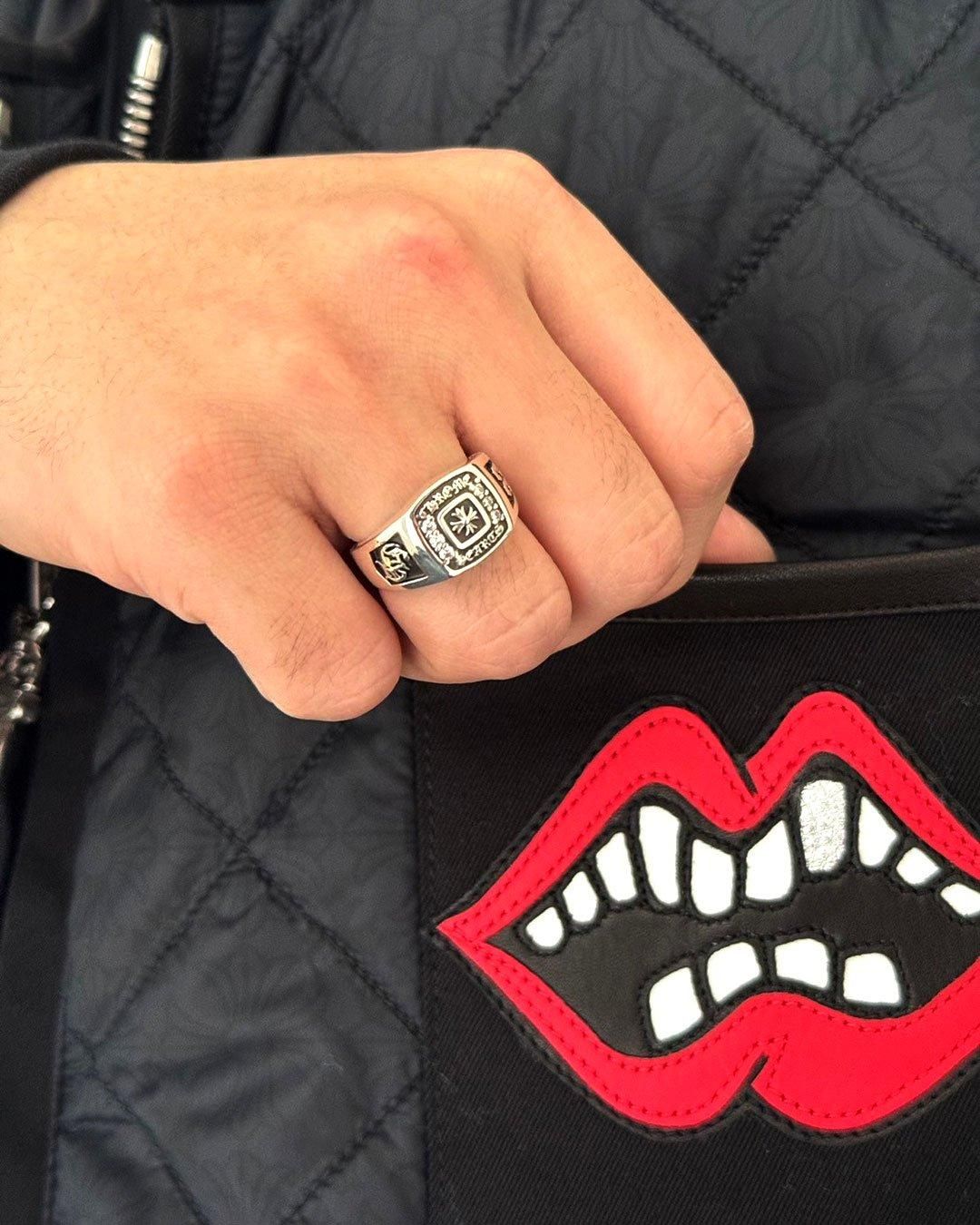 CHROME HEARTS｜RING CHAMPION 33 SML CH PLUS DIAMOND｜925 SILVER