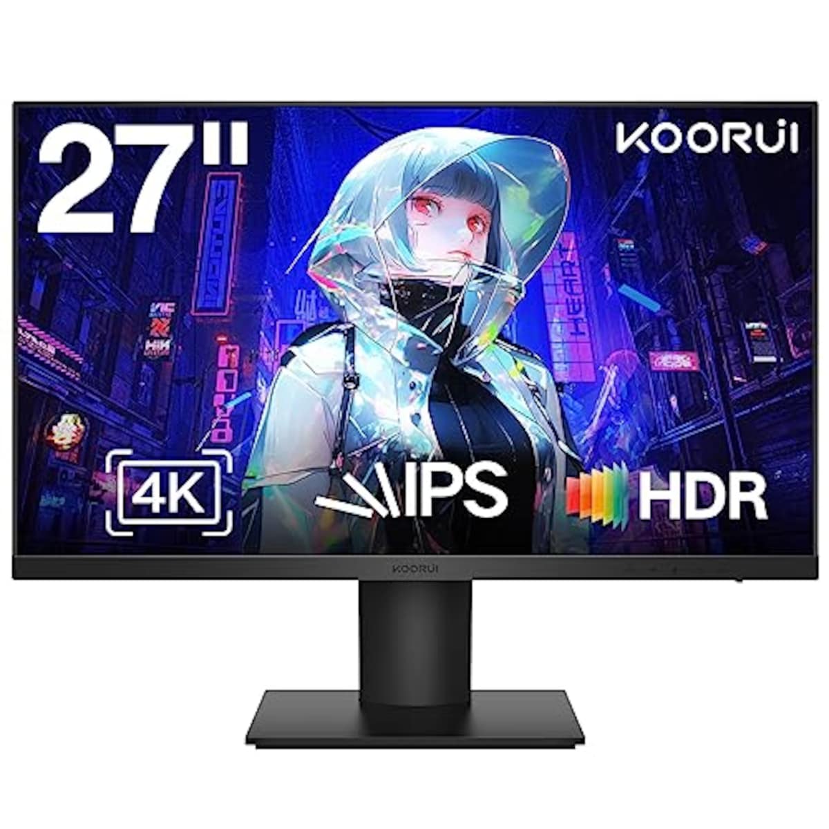 KOORUIのKOORUI 27インチ 4K モニター IPS 非光沢 ディスプレイ (3840