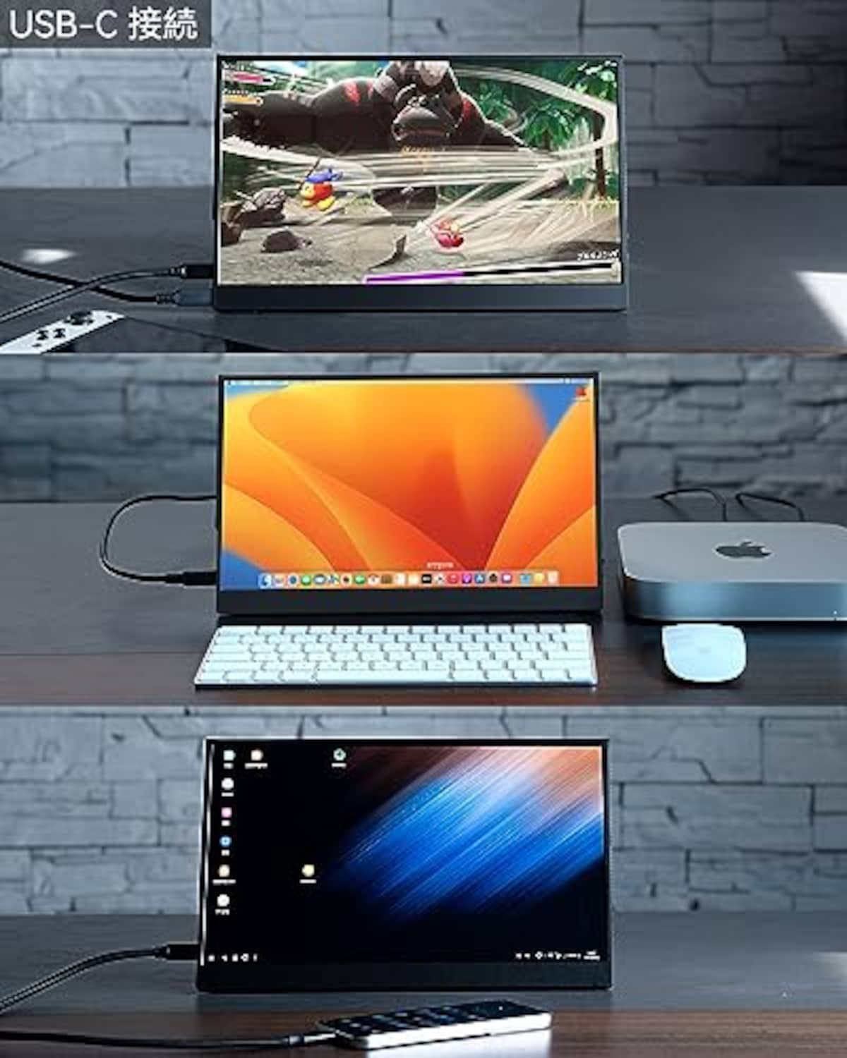 IntehillのIntehill モバイルモニター 有機el モニター 13.3インチ