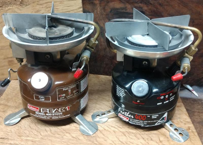 Coleman Peak1 400 or Coleman Feather 400b. | Classic Camp Stoves