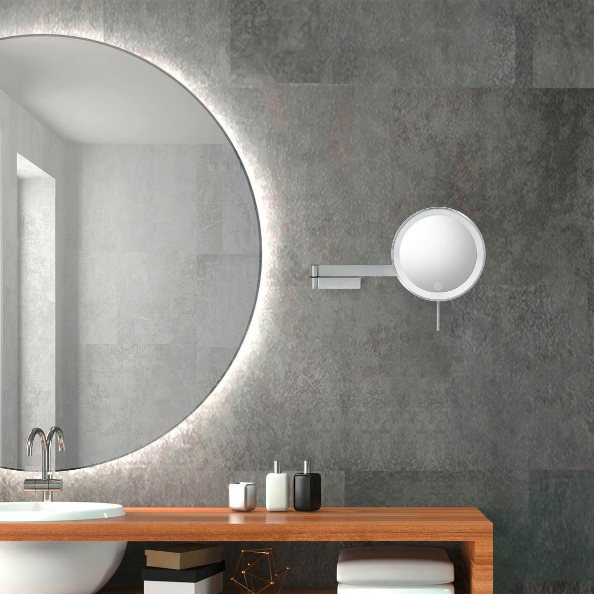 LED コスメティックミラー｜ZACK 40582 LINEA ウォールミラー メイク