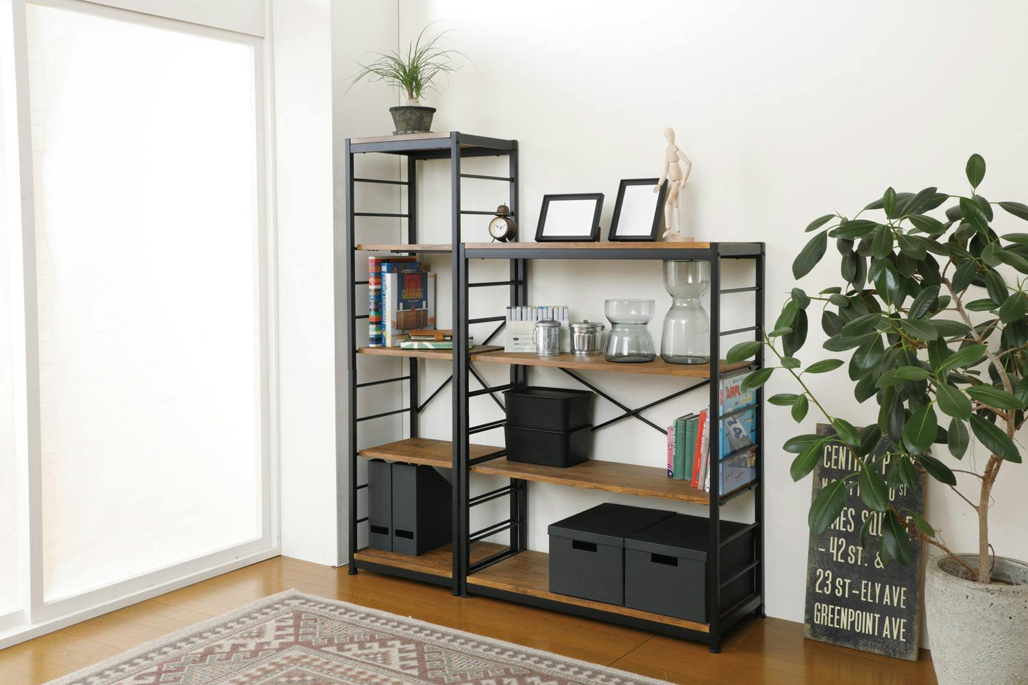 KOEKI 弘益 UTILITY VKR-S5(NA) フリーラック5段(スリム) 44×35×145.5