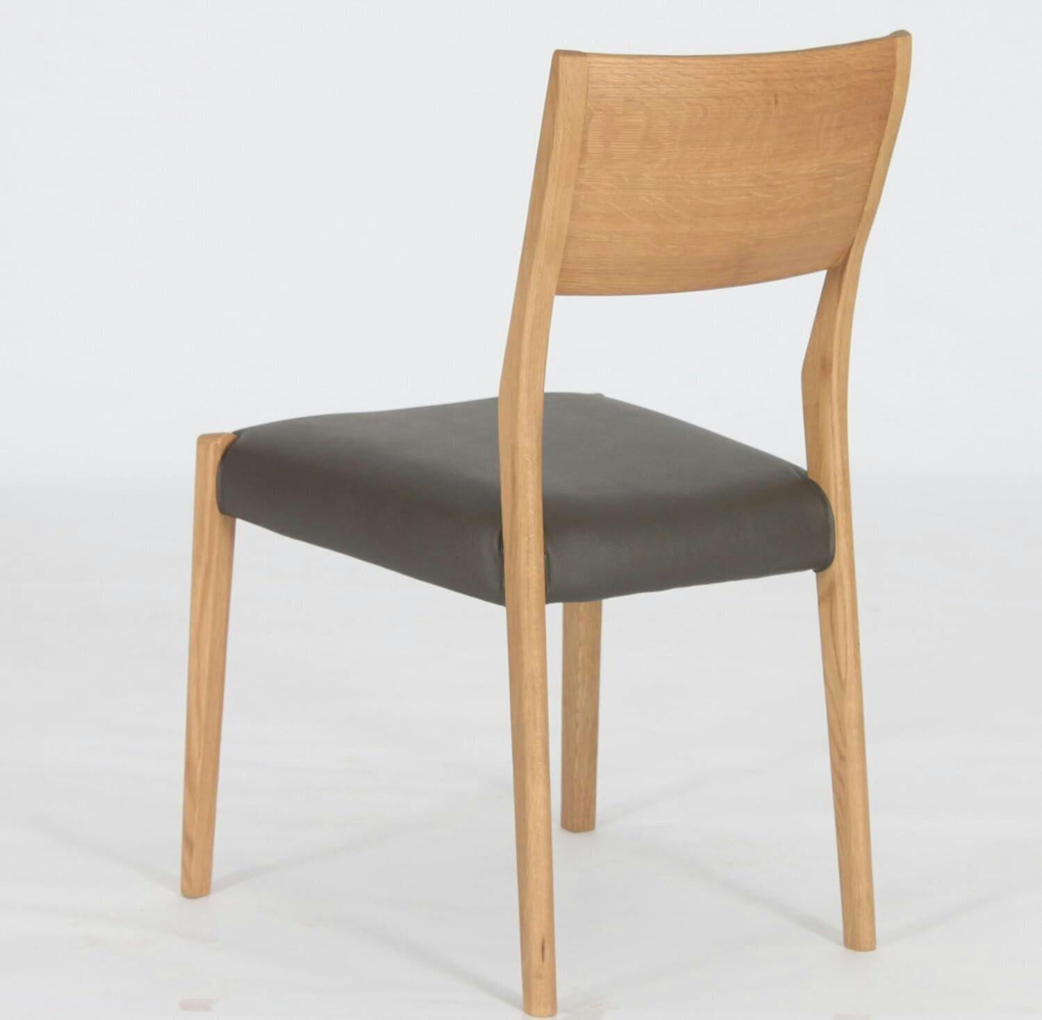 筑波産商 アルボル YUME2 106 サイドチェア 2脚 NR/BK ナチュラル