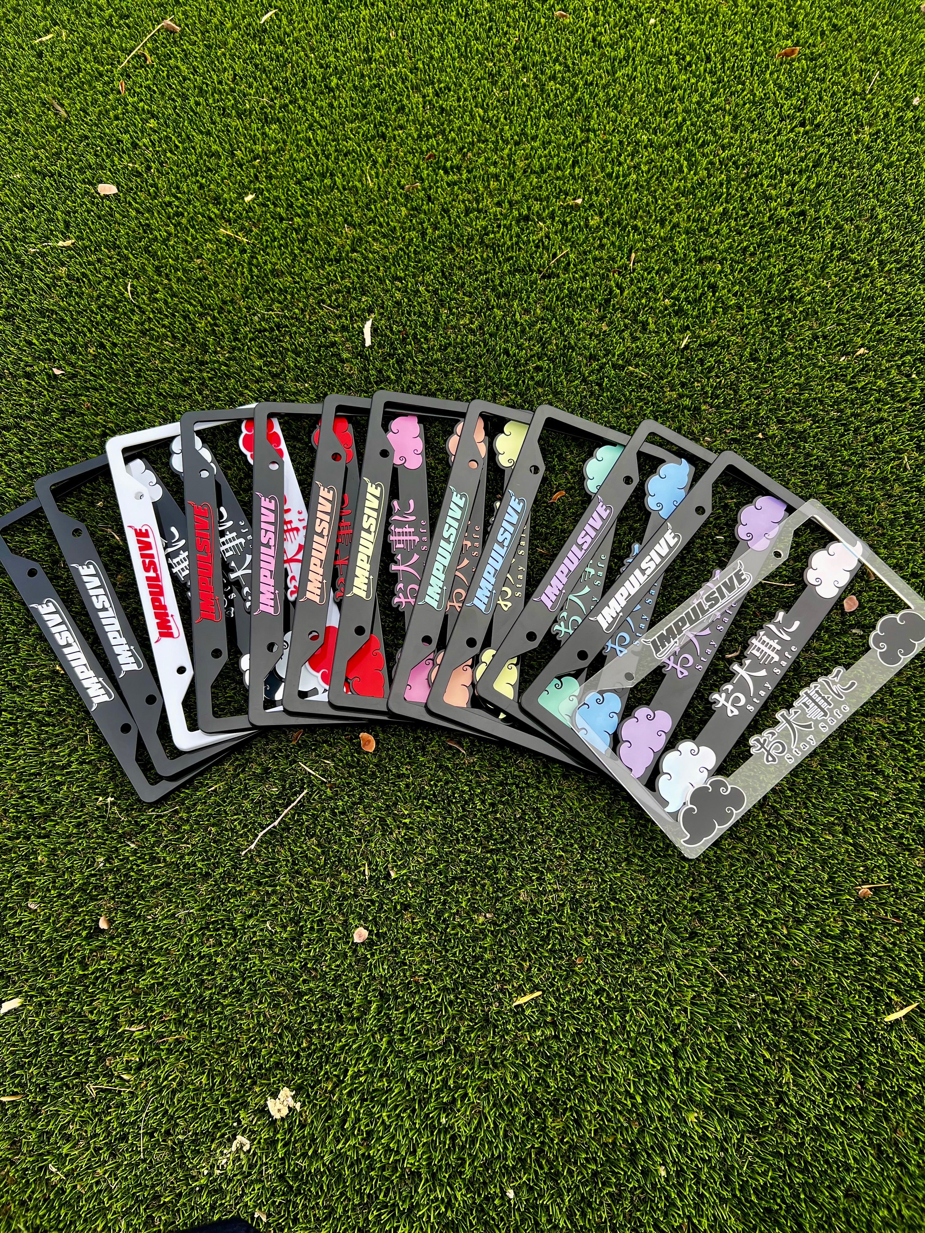 IMPULSIVE LLC STAY SAFE LICENSE PLATE FRAME - ANIME JAPANESE