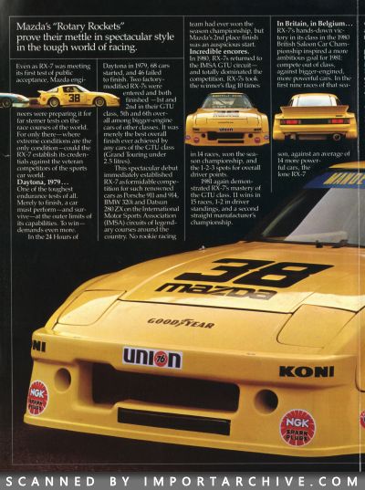 1983 Mazda RX-7 Brochure - ImportArchive