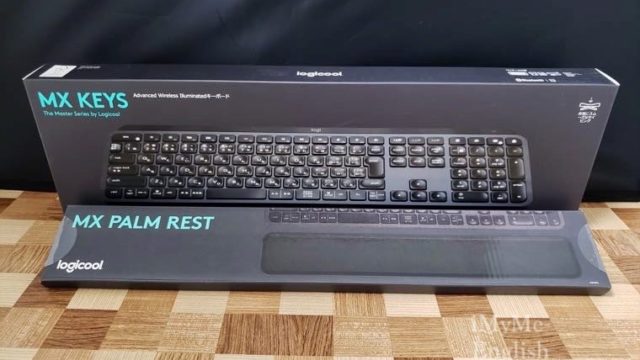 レビュー】ロジクール 「MXパームレスト」(MX10PR)を「MX KEYS」と