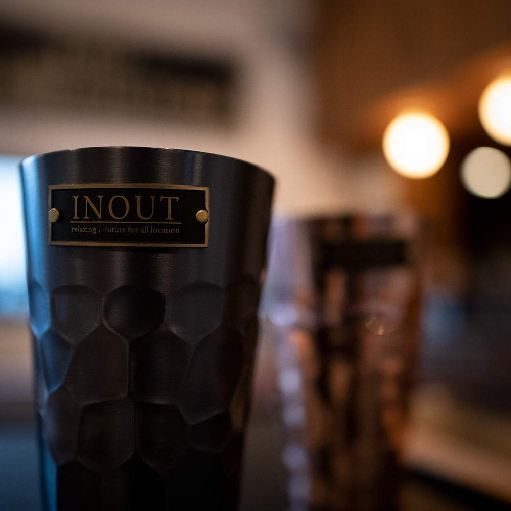 INOUT （イナウト） / Copper Tumbler Hammered finish