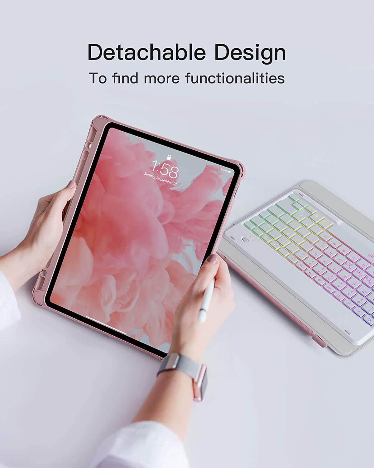 Inateck iPad Pro 11 キーボードケース 第1世代と第2世代対応、DIY