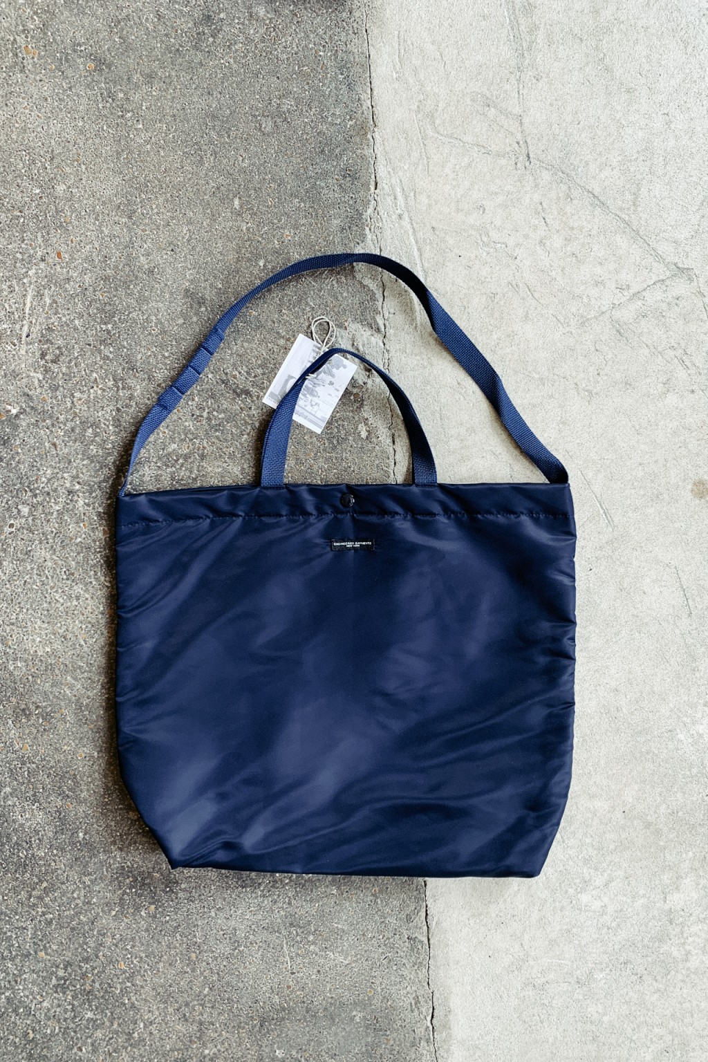 Engineered Garments Carry All Tote Navy Flight Satin Nylon - Made