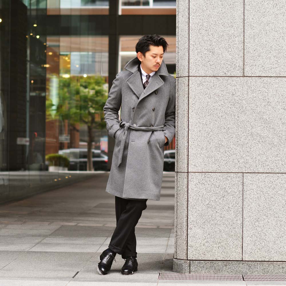 TAGLIATORE【タリアトーレ】ニーレングス ダブルベルテッドコート